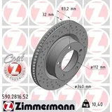 ZIMMERMANN Bremsscheibe 590.2816.52