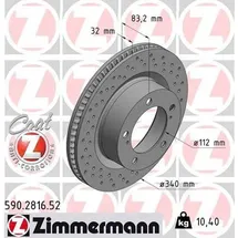 ZIMMERMANN Bremsscheibe 590.2816.52