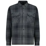 CMP Langarmhemd kariert Grau 3XL