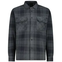 CMP Langarmhemd kariert Grau 3XL