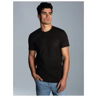 Trigema T-Shirt » Slim Fit T-Shirt aus DELUXE Baumwolle«, (1 tlg.), Gr. S, schwarz, , 85998848-S