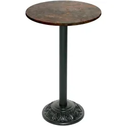 Restootab Stehtisch Bistrot-Stil Ø60cm - Modell Rost