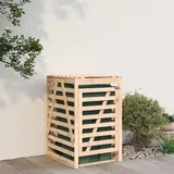 "2024"cloris Mülltonnenbox 84x90x128,5 cm Massivholz Kiefer - Mülltonnenboxen CHY41579802 - Braun