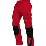 Leibwächter Arbeitshose Herren Flex-Line - 52 rot/schwarz – FLEXH22