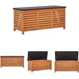 The Living Store - Gartenbox 117x50x55 cm Eukalyptus Massivholz - Gartenboxen - Braun