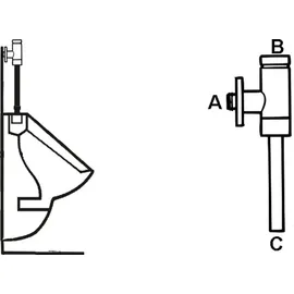 Schell Schellomat Urinal-Druckspüler 1/2 Zoll DN15