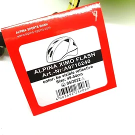 Alpina Sports Ximo Flash 49-54 cm Kinder be visible reflective 2020