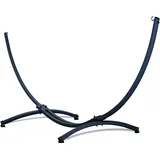 Potenza Gestell Outdoor Hängemattengestell XXL 370cm, 220kg I Gestell für Hängematten, Rahmen aus Verzinkter Stahl wetterfest (Basic Graphit)