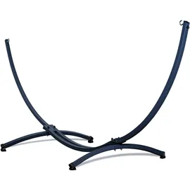 Potenza Gestell Outdoor Hängemattengestell XXL 370cm, 220kg I Gestell für Hängematten, Rahmen aus Verzinkter Stahl wetterfest (Basic Graphit)