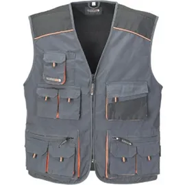 Terratrend Job Weste dunkelgrau/schwarz Größe 56