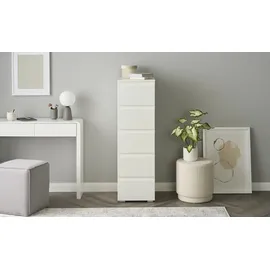 Smart Hochkommode BEN 40 x 131 x 45 cm Weiß
