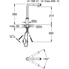Grohe Minta SmartControl chrom 31613000