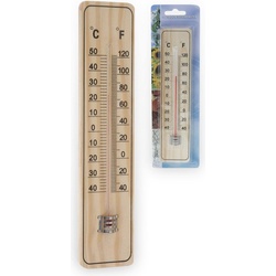 Koopman Aussen-Thermometer, Thermometer + Hygrometer, Braun