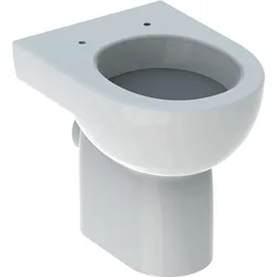 Geberit Renova Stand-WC Flachspüler Abg. horiz., teilgeschlossene Form, weiß