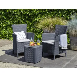 ALLIBERT Iowa Gartenstuhl 60 x 62 x 89 cm graphit