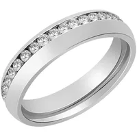 AKZENT Partnerring Babett, silberfarbig, langlebig, Damen Ring silberfarben 52