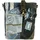 Sunsa Umhängetasche Leder/Canvas Blue