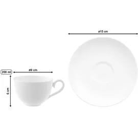 Villeroy & Boch Royal Espressotasse 0,1 l Weiß 6 St.