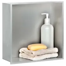 Dalsys Wandnische Edelstahl Moderne Duschnische 30x30x12cm Silber