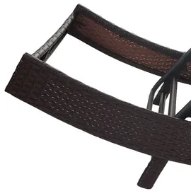 MCW Phoenix Gartenliege 220 x 70 x 88 cm braun meliert