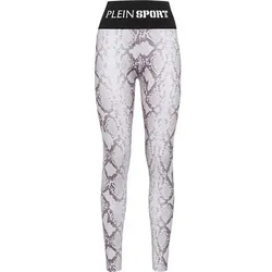PLEIN SPORT Damen Tight PYTHON, Grau, L