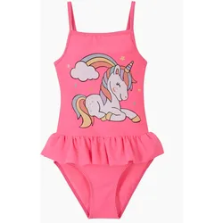bonprix Nachhaltiger Mädchen Badeanzug, pink, 140/146