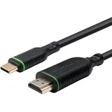 MicroConnect MC-USBCHDMI3 Videokabel-Adapter 3 m USB C HDMI Schwarz