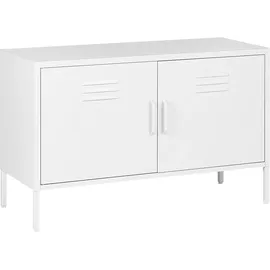Beliani Uria Aktenschrank 100 x 40 x 70 cm weiß