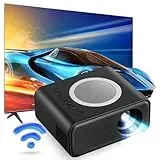 Beamer Full HD 1080P Mini Beamer Tragbar Video Projektor Heimkino Beamer für Smartphone/HDMI/USB/AV/Fire Stick/PS5