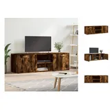 vidaXL TV-Schrank Räuchereiche 120x34x37 cm Holzwerkstoff