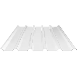 Polycarbonat Spundwandplatte | 207/35 | 1,00 mm | Klar | 2-Seiten UV-Schutz | 4500 mm