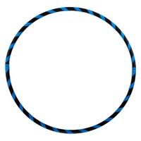 Hoopomania Hula-Hoop-Reifen Faltbarer Anfänger Hula Hoop Reifen, Neon-Blau Ø95cm blau Ø 95 cm