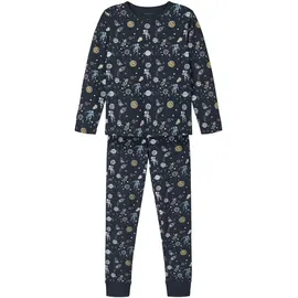 NAME IT Schlafanzug NKMNIGHTSET (Set, 2 tlg) SKY AND STARS blau 122/128 EU
