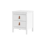 Home Affaire Nachtschrank  mit 2 Schubladen 43,6 x 38 x 54,1 cm Weiß