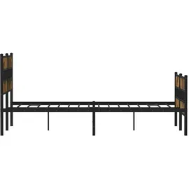 vidaXL Metallbett 140 x 200 cm Braun