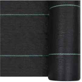 vidaXL Unkrautfolie Schwarz 1x100 m PP