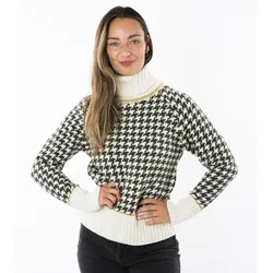 Fuza Wool of Denmark Damen Nord Wollpullover - XL - olive