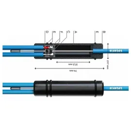 Elvedes Universeller Kabelsplitter - Black - One Size,