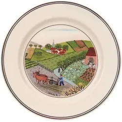 Villeroy & Boch Design Naif Brotteller / Dessertteller Feldarbeit