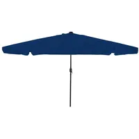 VidaXL Sonnenschirm mit LED-Leuchten Ø395x245 cm Azurblau