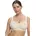 Bügelloser BH Classic Damen Gr 80 Cup C beige sand Obermaterial 54 Polyamid 27 Baumwolle 19 Elasthan unifarben bequem BHs Spitze genähte Cups Jacquard-Muster elastisch Komfortträger