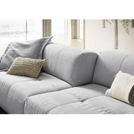 Candy Big-Sofa 3C CANDY "Yoshy Mega Sofa mit Komfortfunktionen, modern und bequem", grau, B:298cm H:74cm T:120cm, 88% Polyester, 12% Polyacryl, Sofas, Big-Sofa, Zwei Sitztiefen durch verstellbare Rückenlehne, Bezug in Cord