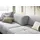 Candy Big-Sofa 3C CANDY "Yoshy Mega Sofa mit Komfortfunktionen, modern und bequem", grau, B:298cm H:74cm T:120cm, 88% Polyester, 12% Polyacryl, Sofas, Big-Sofa, Zwei Sitztiefen durch verstellbare Rückenlehne, Bezug in Cord