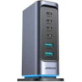 Joyroom 6-in-1 65-W-GaN-Multi-USB-Ladegert, 4 USB-C- und 2X USB-A-Anschlüssen - EU-Stecker