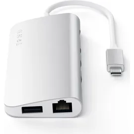 Satechi USB-C Multimedia Adapter Silber