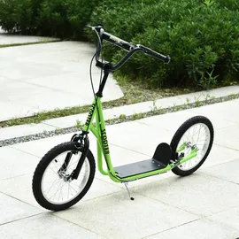 Homcom Kinderroller Luftreifen Grün