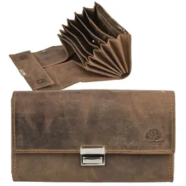 GREENBURRY Kellnerbörse Vintage Unisex Portemonnaie braun