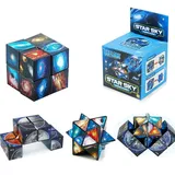 3D Puzzle Cube, Speed Cube,2 in 1 Zauberwürfel, Sternenklarer Himmel Infinity...