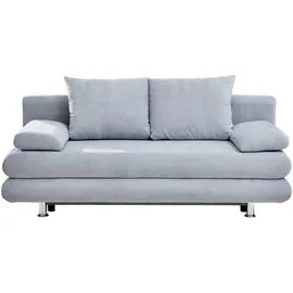 CARRYHOME Schlafsofa , Hellblau , Textil , Füllung: Schaumstoff, 196x74x90 cm Stoffauswahl, Liegefunktion, Rücken echt , Wohnzimmer, Sofas & Couches, Schlafsofas, Sonstige Schlafsofas