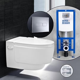 GEBERIT AquaClean Tuma Comfort Komplett-SET Dusch-WC mit neeos Vorwandelement,, 146290SJ1+16603CR#SET,